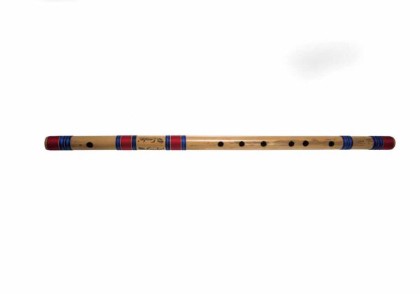 E SCALE NATURAL BASE ASSAM BAMBOO FLUTE MUSICAL INSTRUMENT SIZE 30 INCH BANSURI - Image 2